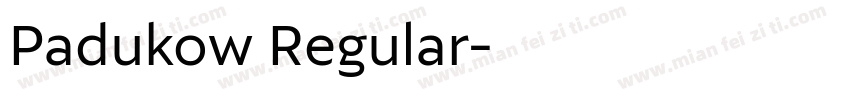 Padukow Regular字体转换